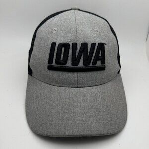 Authentic Brand Iowa Hawkeyes NCAA Youth Grey Black Mesh Snapback Hat Cap